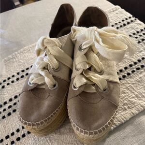 Chloe Qai Platform Espadrille Sneakers Shoes Size 41 MSRP: $650.00